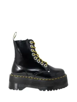 Schwarze Dr. Martens Plateau-Stiefel