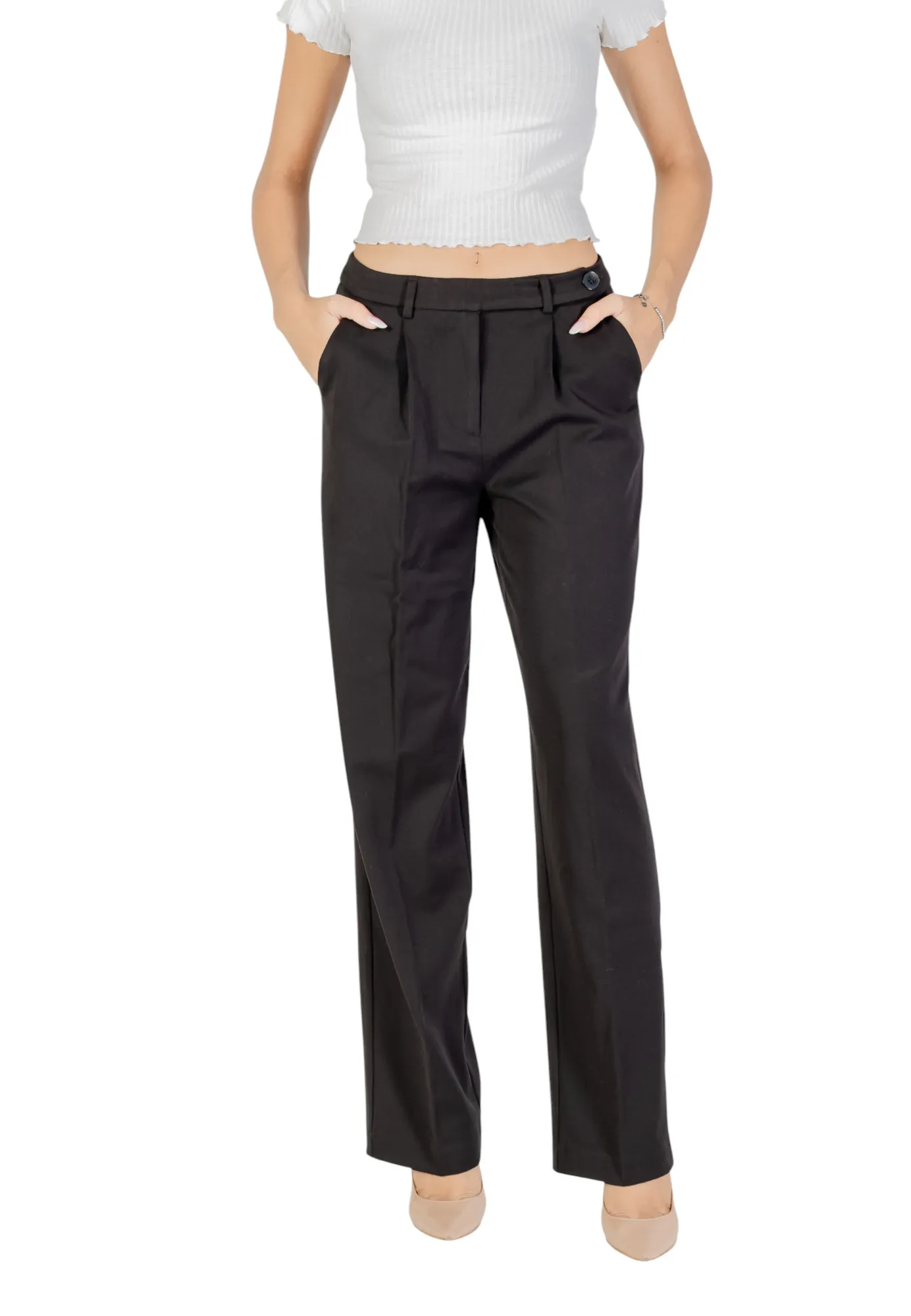 Only Damen Hose Schwarz 490947