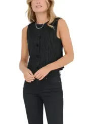 Only Damen Weste Schwarz | online kaufen