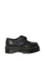 Schwarze Plattform Oxford Lederschuhe Dr. Martens