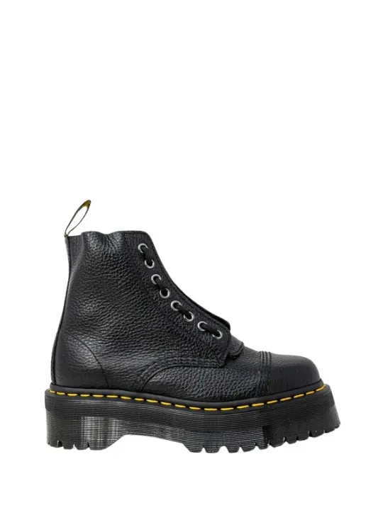 Schwarze Leder Dr. Martens Stiefel