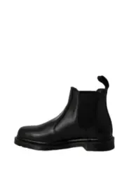 Schwarze Leder Chelsea Stiefel