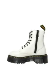 Weiße Dr. Martens Kampfstiefel mit Reißverschluss