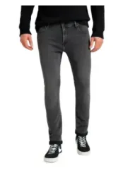 Dunkle graue Lee Straight Leg Jeans