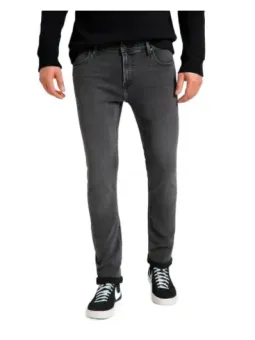 Dunkle graue Lee Straight Leg Jeans