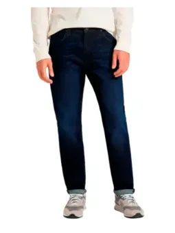 Dunkle Lee Jeans gerades Bein