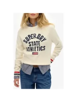 Superdry Damen Pullover Weiß mieten | Flex-Fashion Verleih