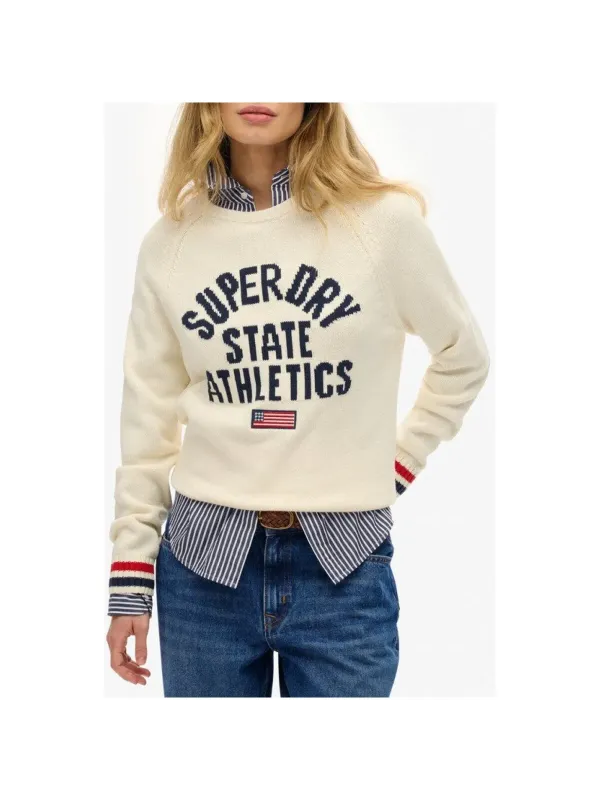 Superdry Damen Pullover Weiß | online kaufen