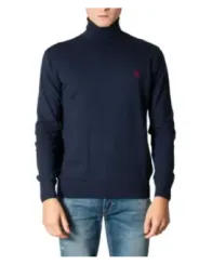 Navy Rollkragenpullover im lässigen Stil