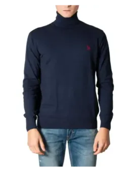 Navy Rollkragenpullover im lässigen Stil