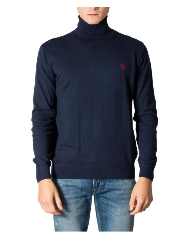 Navy Rollkragenpullover im lässigen Stil