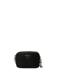 Schwarze Lederkette Guess Handtasche