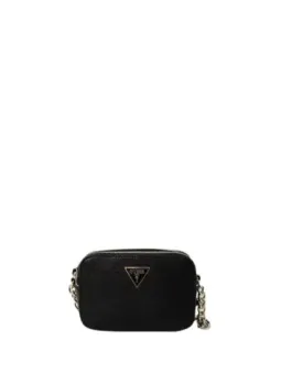 Schwarze Lederkette Guess Handtasche
