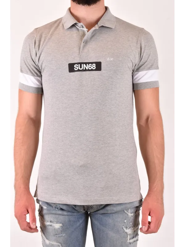 Sun68 Herren Polo Grau | online kaufen