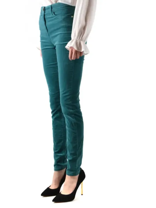 Elisabetta Franchi Damen Jeans Grün | online kaufen