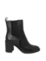 Schwarze Chelsea Stiefelette mit Absatz