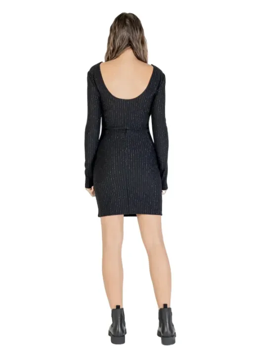 Jacqueline De Yong Damen Kleid Schwarz | online kaufen