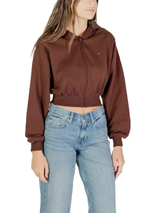 Tommy Hilfiger Jeans Damen Fleece Braun | online kaufen