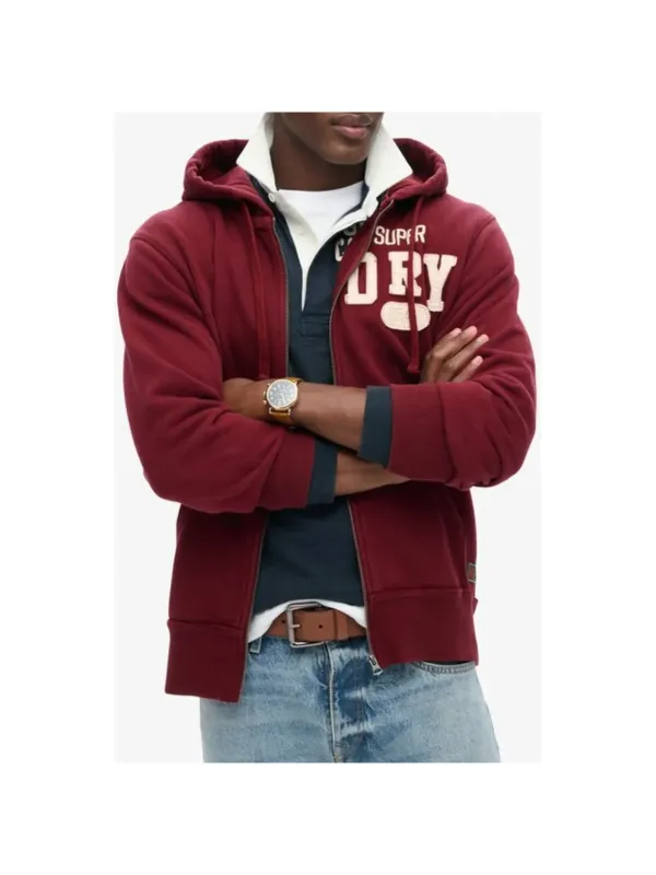Superdry Herren Fleece Bordeaux | online kaufen