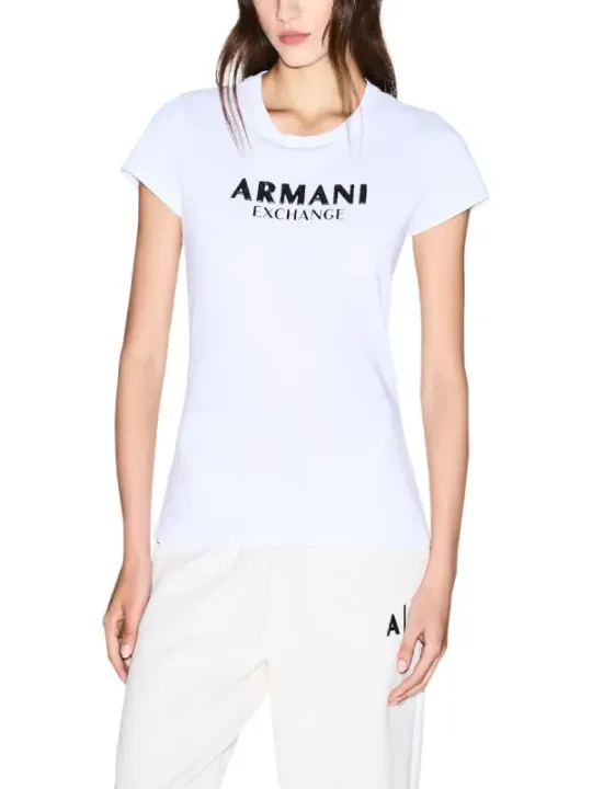 Armani Exchange Damen T-Shirt Weiß | online kaufen