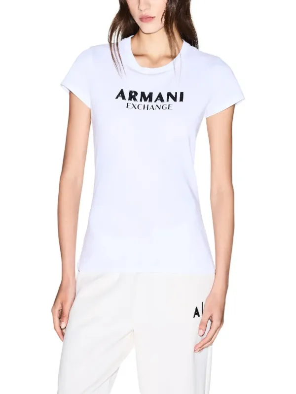 Armani Exchange Damen T-Shirt Weiß | online kaufen