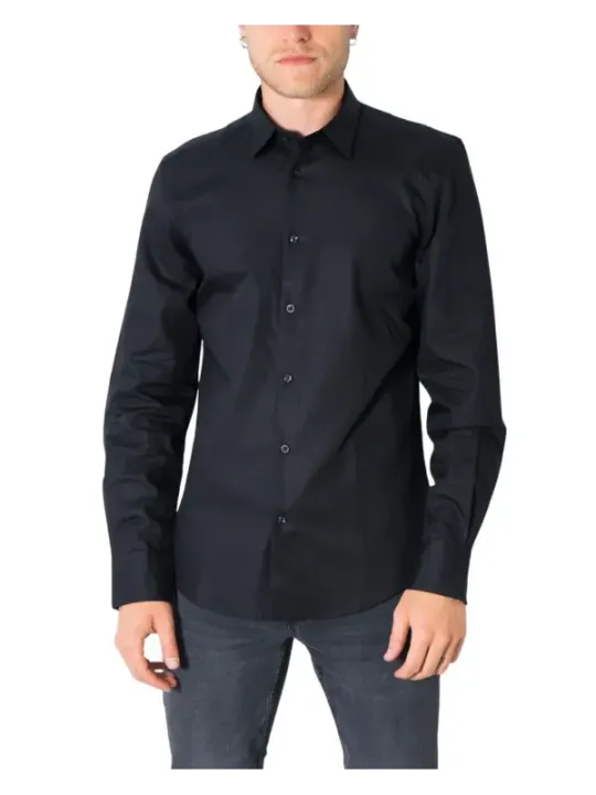 Schwarzes Antony Morato Slim-Fit Hemd