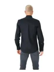 Schwarzes Herrenhemd, schlanker Schnitt Antony Morato