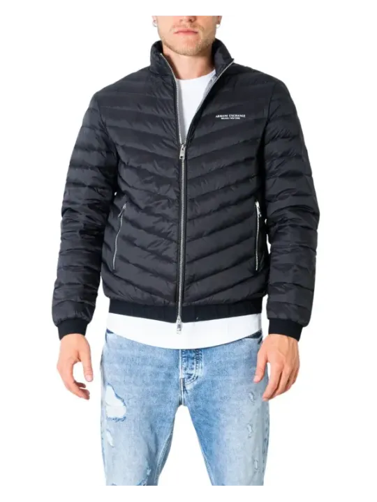 Armani Exchange schwarze Pufferjacke Jeans