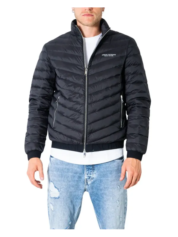 Armani Exchange schwarze Pufferjacke Jeans