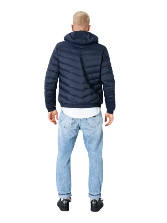 Dunkle graue Armani Exchange Pufferjacke